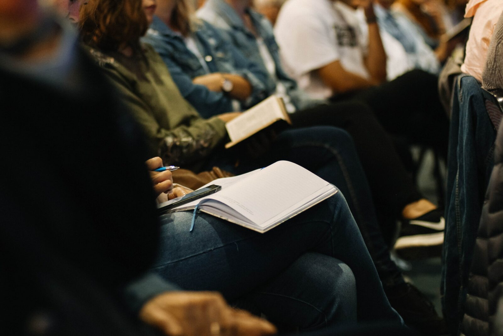 people sitting at a conference